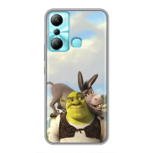 Чехол с мультфильмом Шрек на Infinix Hot 20i (X665E) – Шрек и осел