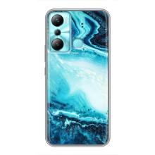Мраморный чехол на Infinix Hot 20i (X665E) (VPrint) (Голубой мрамор)
