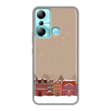 Новогодние, Праздничные Чехлы для Infinix Hot 20i (X665E) - 2024 год (Зимний город)