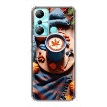 Чехол с уникальным дизайном «Осень с кофе» для Infinix Hot 20i (X665E) – Кофе и тыквы