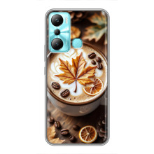 Чехол с уникальным дизайном «Осень с кофе» для Infinix Hot 20i (X665E) – Пряный кофе