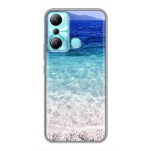 Силиконовый чехол с КАРТИНКАМИ лето для Infinix Hot 20i (X665E) (AlphaPrint) (Море)