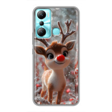 Яскравий чохол для Infinix Hot 20i (X665E) з Зимові Оленята