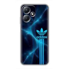 Чехлы Адидас для Infinix Hot 30 Play (AlphaPrint) (Синий Адидас)