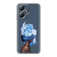 Чехлы (ART) Цветы на Infinix Hot 30 Play (VPrint) (Квіти на голові)