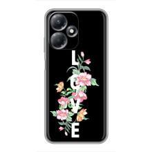 Чехлы для любимой на Инфиникс ХОТ 30 Плей (VPrint) (Цветы LOVE)