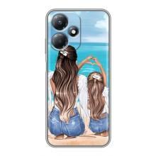 Чехол с печатью для Infinix Hot 30 Play - (Мама с ребенком) (AlphaPrint) (Мама с доченькой)