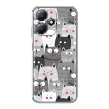 Чехлы с Котиками для Infinix Hot 30 Play (VPrint) (Рисованные котики)