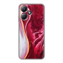 Чохол для Інфінікс Хот 30 Плей - з принтом (Дизайнерські) (AlphaPrint) (Мрамор червоний)