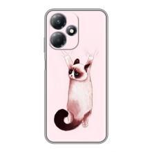 Чехол на Инфиникс ХОТ 30 Плей с Котами (VPrint) (Котик падает)