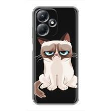 Чехол с принтом для Infinix Hot 30 Play (AlphaPrint) Модные коты (Грустный кот)