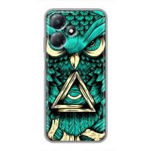 Чехол с птицами на Infinix Hot 30 Play (VPrint) (Сова с глазом)