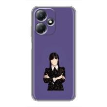 Чехлы Венсдей на Infinix Hot 30 Play Уэнсдей (AlphaPrint) (Уэнздей в черном)