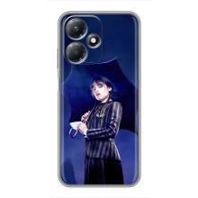 Чехлы Венсдей на Infinix Hot 30 Play Уэнсдей (AlphaPrint) (Уэнздей с зонтом)