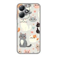 Чохол з малюнком кіт на Infinix Hot 30 Play – Колаж котів