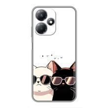 Чохол з малюнком кіт на Infinix Hot 30 Play – Коти в окулярах