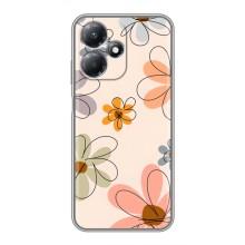 Чохол з квітковим принтом на Інфінікс Хот 30 Плей – Кольорові квіти