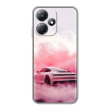 Чохол з авто Порше для Infinix Hot 30 Play – Рожевий Порше