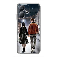 Чехол с дизайном Венздей 2 на Infinix Hot 30 Play – Уэнсдей и Тайлер