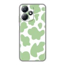 Чохол з принтом корови на Інфінікс Хот 30 Плей – Зелений принт