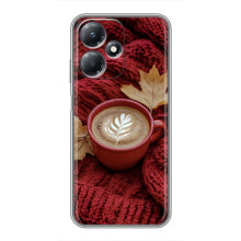 Чохол з унікальним дизайном 'Осінь з кавою' для Infinix Hot 30 Play – Кава на ковдрі