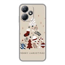 Різдвяні Чохли для Infinix Hot 30 Play (VPrint) (Merry Christmas)