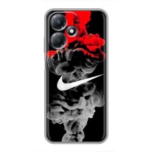 Силиконовый Чехол на Infinix Hot 30 Play с картинкой Nike (Nike дым)