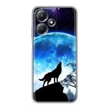 Защитные чехлы для Инфиникс ХОТ 30 Плей (AlphaPrint) (ХИТ продаж) ВОЛК (Волк на луну)
