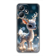 Яскравий чохол для Infinix Hot 30 Play з Зимові Оленята – Блискуче оленятко