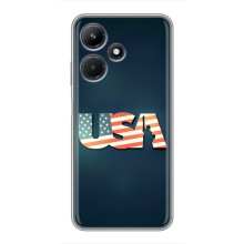 Чохол Прапор USA для Infinix Hot 30i