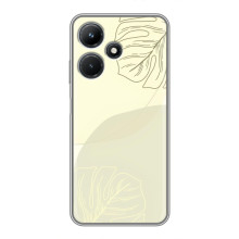 Чехол цветочный дизайн для Infinix Hot 30i – Зелёный фон