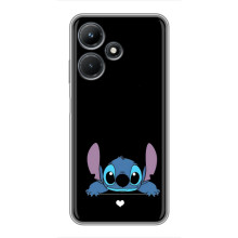 Чехол с принтом Стич на Infinix Hot 30i (Стич на черном)