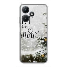 Новогодние, Праздничные Чехлы для Infinix Hot 30i - 2024 год – Let it snow