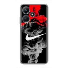 Силиконовый Чехол на Infinix Hot 30i с картинкой Nike (Nike дым)