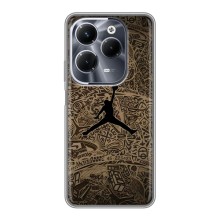 Чехлы для Infinix Hot 40 Play - с картинкой JORDAN (AlphaPrint) (Logo Jordan)