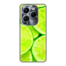 Чехол с изображением  вкусной еды для Infinix Hot 40 Play – Лайм