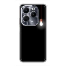 Чехол с картинками на черном фоне для Infinix Hot 40 Play – Лампочка