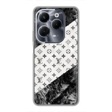 Чохол Стиль Louis Vuitton на Infinix Hot 40 Play – LV на білому