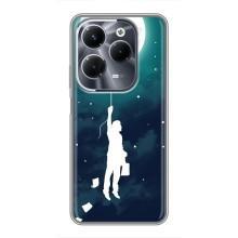 Чехол (ТПУ) с планетами на Infinix Hot 40 Play – To The moon