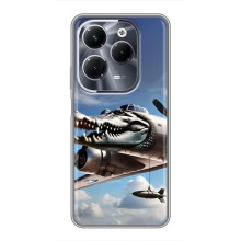 Чехол с мемом Тралалело тралала на Infinix Hot 40 Play (Бомбардиро крокодило)
