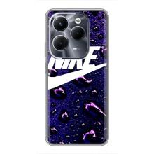 Чохол з логтипом Найк на Infinix Hot 40 Play – Найк на фіолетовому