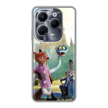 Чохол Зоотрополіс на Infinix Hot 40 Play – Нік Джуді і змія