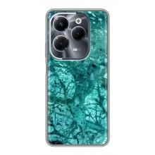 Мраморный чехол на Infinix Hot 40 Play (VPrint) (Зеленый мрамор)