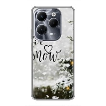 Новогодние, Праздничные Чехлы для Infinix Hot 40 Play - 2024 год – Let it snow