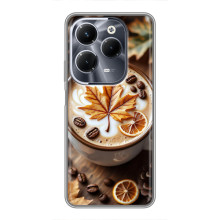 Чохол з унікальним дизайном 'Осінь з кавою' для Infinix Hot 40 Play – Пряна кава