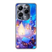 Рождественские Чехлы для Infinix Hot 40 Play (VPrint) (Рождественский город)