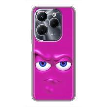 Силиконовые Чехлы (смешные стикеры) для Infinix Hot 40 Play – Хитрая мордочка