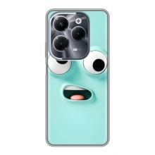 Силиконовые Чехлы (смешные стикеры) для Infinix Hot 40 Play – мордочка