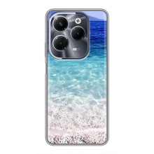 Силиконовый чехол с КАРТИНКАМИ лето для Infinix Hot 40 Play (AlphaPrint) (Море)