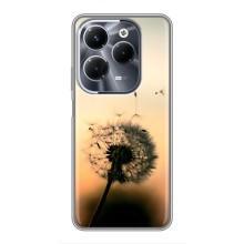 Силіконовий Чохол з кульбабками на Infinix Hot 40 Play – Роздмухана кульбабка